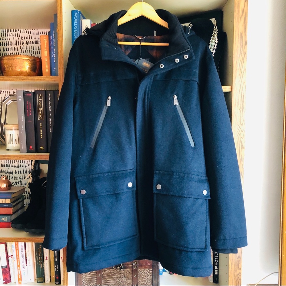 Pendleton // Bainbridge Wool Blend Hooded Coat - Picture 2 of 16